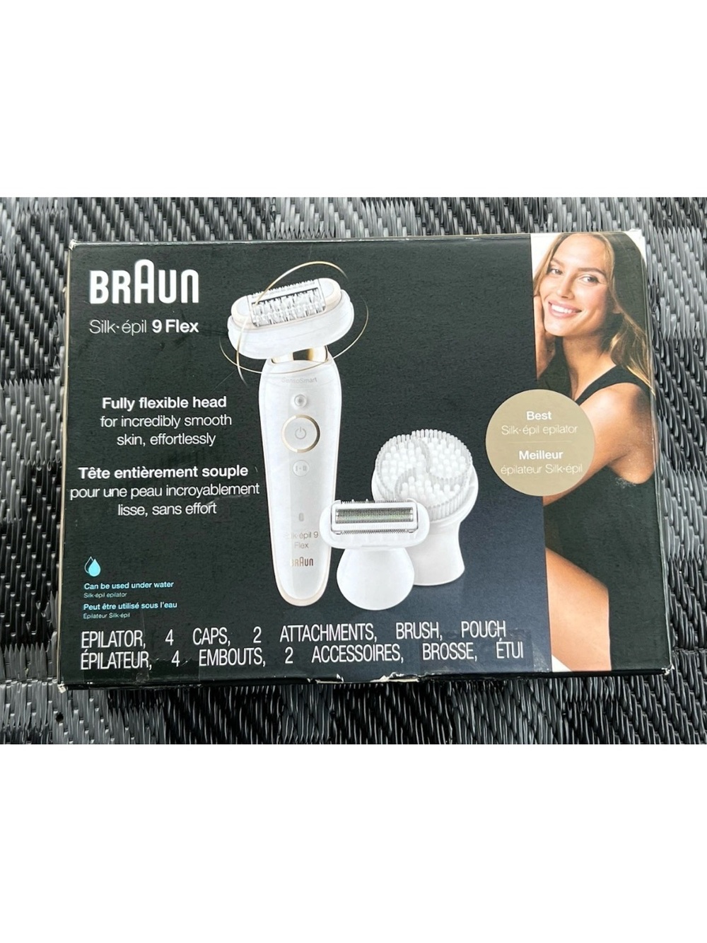 Braun Silk-épil 9 Flex Epilator Wet & Dry 360 Flex & Pivoting Head 9-060 3D